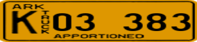 Trailer License Plate